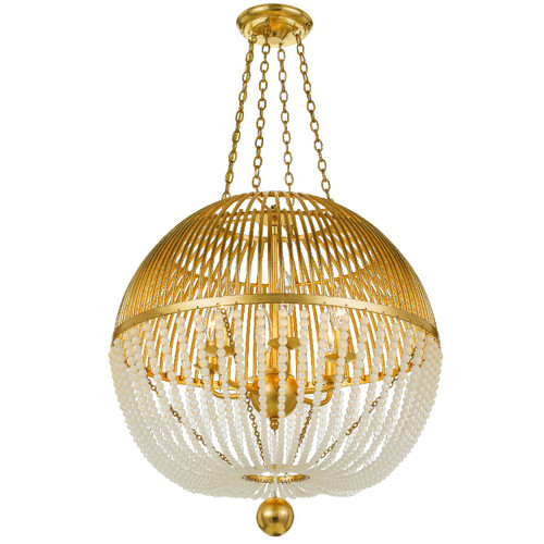 Duval 6 Light Antique Gold Pendant (DUV-626-GA)