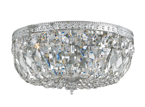 Crystorama 3 Light Polished Chrome Flush Mount (712-CH-CL-MWP)