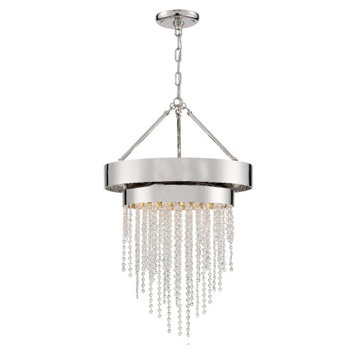 Clarksen 5 Light Polished Nickel Chandelier (CLA-A3205-PN-CL-MWP)