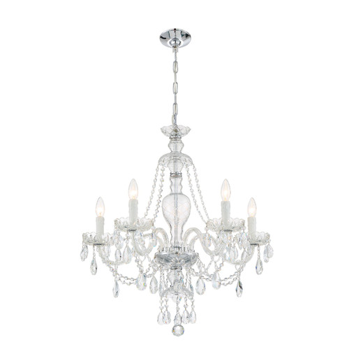 Candace 5 Light Chrome Chandelier (CAN-A1305-CH-CL-S)