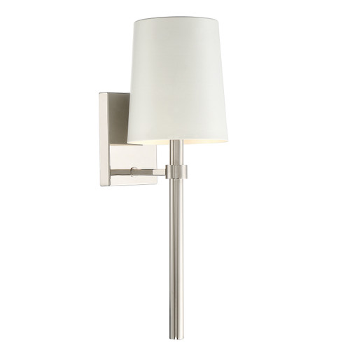 Bromley 1 Light Polished Nickel Sconce (BRO-451-PN)