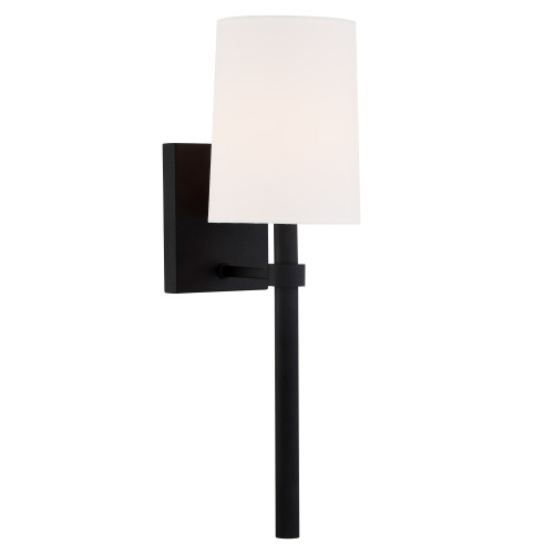 Bromley 1 Light Black Forged Sconce (BRO-451-BF)