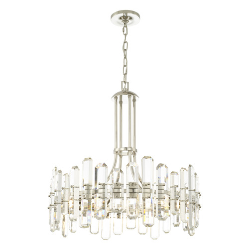 Bolton 8 Light Polished Nickel Chandelier (BOL-8888-PN)