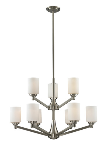 Z-Lite Montego 9 Light Chandelier in Brushed Nickel (410-9)