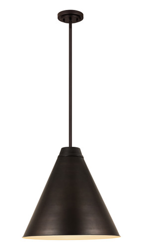 Eaton 1 Light Pendant in Bronze Plate (6011P24-BP)