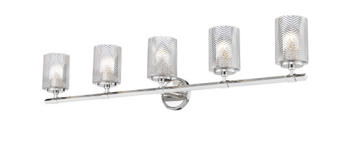 Dover Street 5 Light Vanity in Polished Nickel (1934-5V-PN)