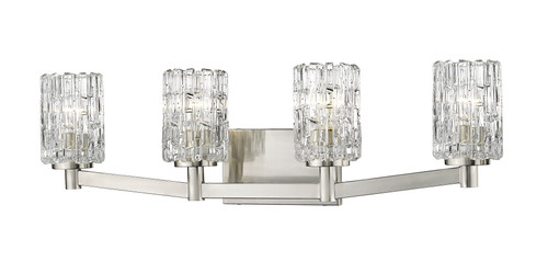 Aubrey 4 Light Vanity in Brushed Nickel (1931-4V-BN)