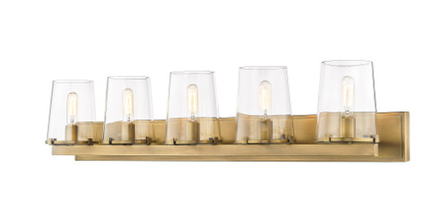 Callista 5 Light Vanity in Rubbed Brass (3032-5V-RB)