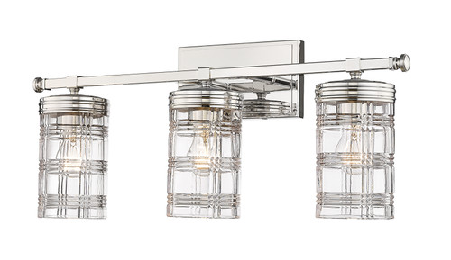 Archer 3 Light Vanity in Polished Nickel (344-3V-PN)