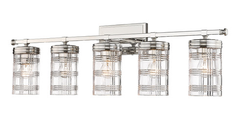 Archer 5 Light Vanity in Polished Nickel (344-5V-PN)