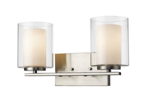 Willow 2 Light Vanity  in Brushed Nickel (426-2V-BN)