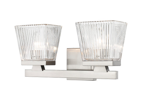 Astor 2 Light Vanity in Brushed Nickel (1936-2V-BN)