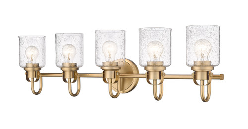 Kinsley 5 Light Vanity in Heirloom Gold (340-5V-HG)