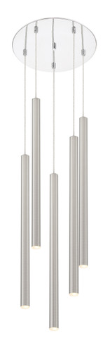 Z-Lite Forest 5 Light Chandelier in Chrome (917MP24-BN-LED-5RCH)