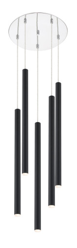 Z-Lite Forest 5 Light Chandelier in Chrome (917MP24-MB-LED-5RCH)
