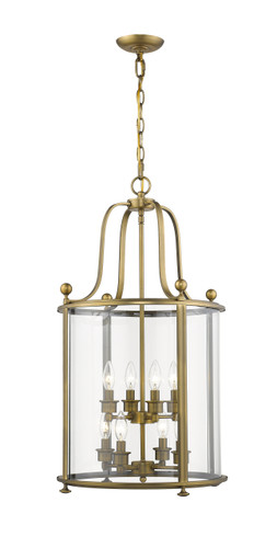Wyndham 8 Light Chandelier In Heirloom Brass (205-8HB)