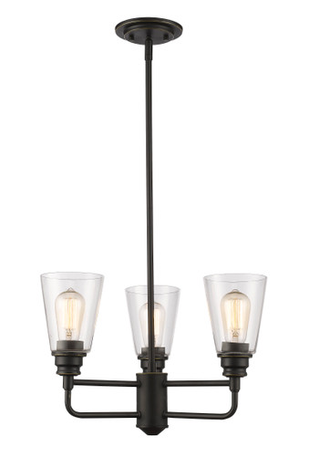 Annora 3 Light Chandelier in Olde Bronze (428-3-OB)