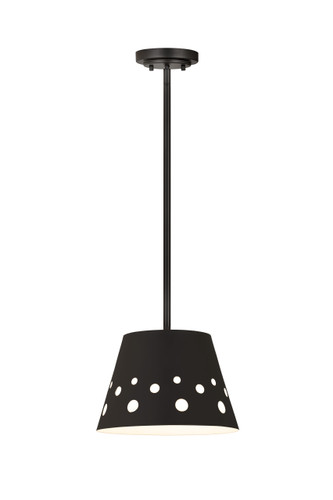 Z-Lite Katie 1 Light Pendant in Matte Black (6014-12MB)