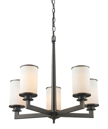 Savannah 5 Light Chandelier in Olde Bronze (413-5)