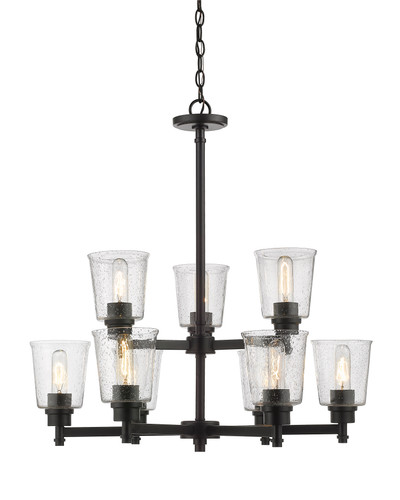 Bohin 9 Light Chandelier in Matte Black (464-9MB)