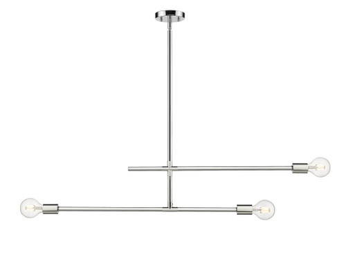 Z-Lite Modernist 3 Light Chandelier in Chrome (731-3CH)