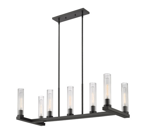 Beau 7 Light Linear Chandelier in Bronze  (3031-7L-BRZ)