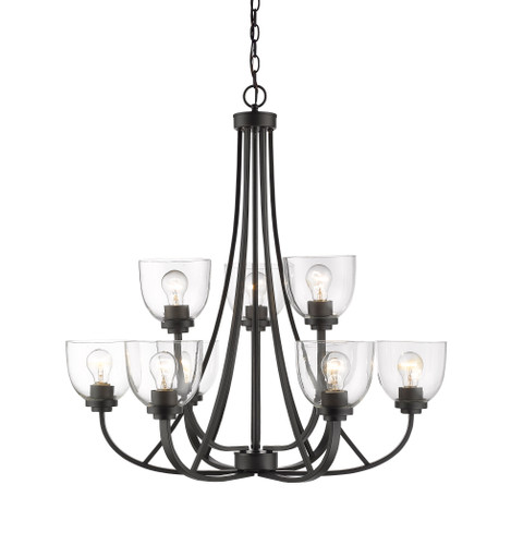 Ashton  9 Light Chandelier in Bronze (460-9-BRZ)