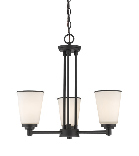 Jarra 3 Light Chandelier in Bronze (432-3BRZ)