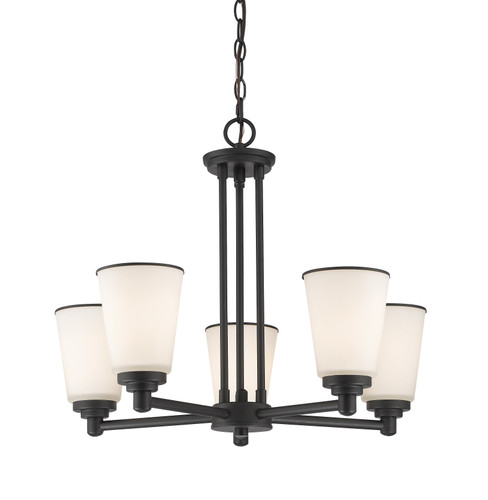 Jarra 5 Light Chandelier in Bronze (432-5BRZ)