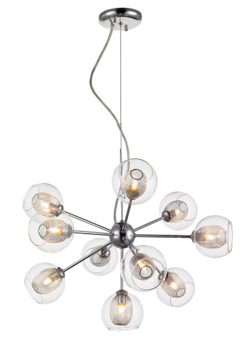 Auge 10 Light Chandelier in Chrome  (905-10C)