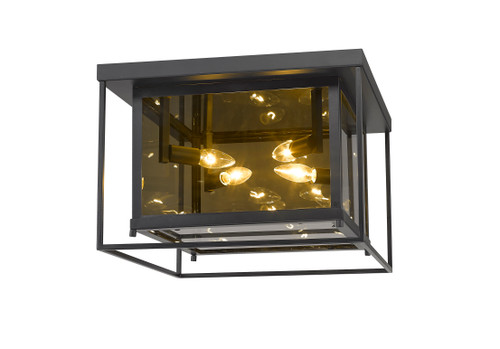 Infinity 4 Light Flush Mount in Misty Charcoal (802F16-MC)