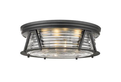 Cape Harbor 4 Light Flush Mount in Matte Black (491F4-MB)