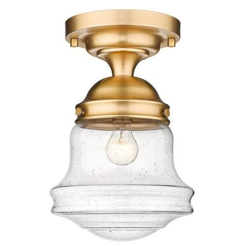 Vaughn 1 Light Flush Mount in Heritage Brass (736F10-HBR)