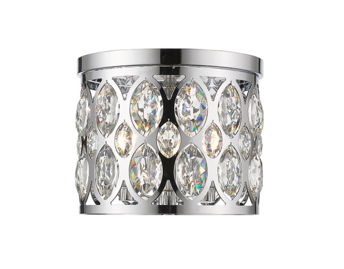 Z-Lite Dealey 3 Light Flush Mount in Chrome (6010F12CH)