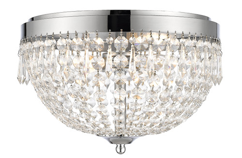 Danza 4 Light Flush Mount in Chrome  (431F4-CH)