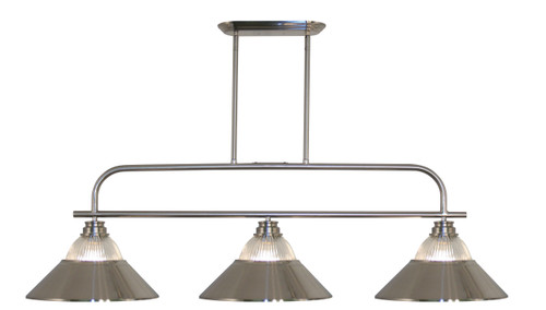 Annora 3 Light Island/Billiard in Brushed Nickel (437-3BN-RBN)