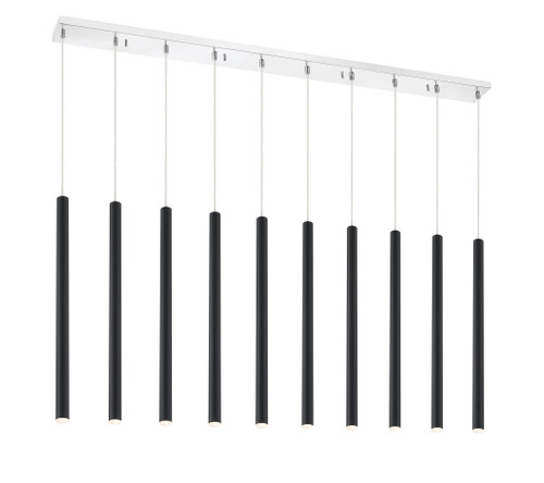 Forest 10 Light Linear Chandelier in Chrome (917MP24-MB-LED-10LCH)