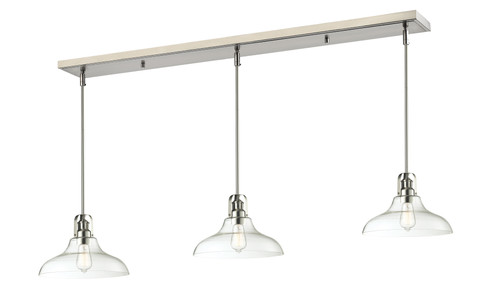 Forge 3 Light island In Brushed Nickel (320-13MP-3BN)