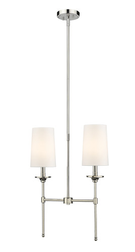 Emily 2 Light Island in Polished Nickel (3033-2L-PN)