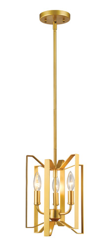 Marsala 3 Light Mini Pendant in Polished Metallic Gold (4000MP-PMG)
