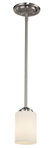 Cardinal 1 Light Mini Pendant in Brushed Nickel (434-MP-BN)