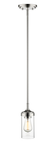 Calliope 1 Light Mini Pendant in Polished Nickel (617MP-PN)