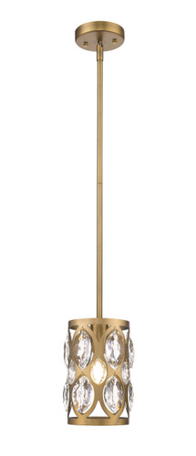 Dealey 1 Light Mini Pendant in Heirloom Brass (6010MP-HB)