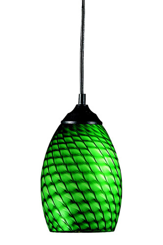 Jazz 1 Light Mini Pendant in Sand Black (131-GREEN)