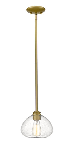 Amon 1 Light Mini Pendant in Satin Gold (722MP-SG)