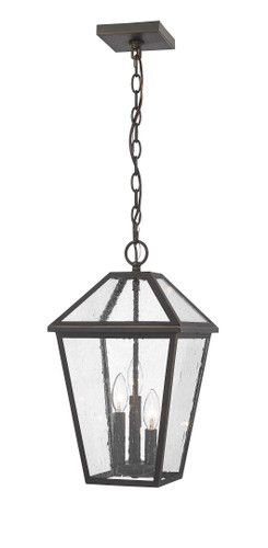 Talbot 3 Light Outdoor Chain Mount Ceiling Fixture in Oil Rubbed Bronze (579CHB-ORB)