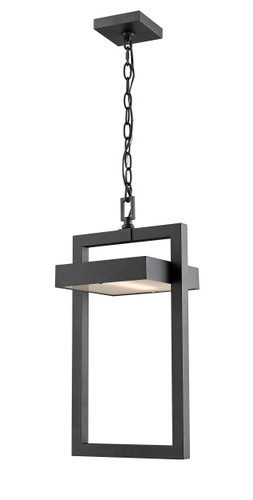 Luttrel 1 Light Outdoor Chain Mount Ceiling Fixture in Black (566CHB-BK-LED)