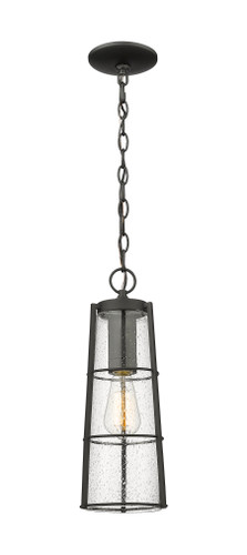 Helix 1 Light Outdoor Chain Mount Ceiling Fixture in Black (591CHB-BK)