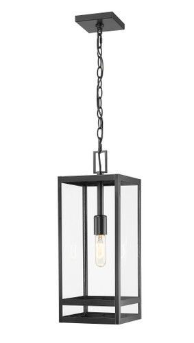 Nuri 1 Light Outdoor Chain Mount Ceiling Fixture in Black (596CHB-BK)