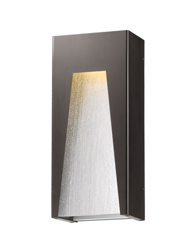 Millenial 1 Light Outdoor Wall Light in Bronze Silver (561B-DBZ-SL-SDY-LED)